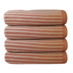Durable plush 100% cotton towel 600GSM, large 75x150 cm retains softness wash after wash