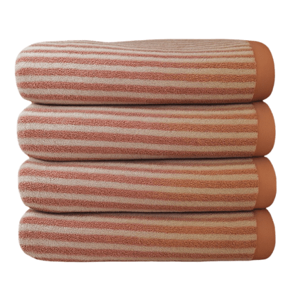 Durable plush 100% cotton towel 600GSM, large 75x150 cm retains softness wash after wash