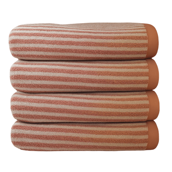 Durable plush 100% cotton towel 600GSM, large 75x150 cm retains softness wash after wash