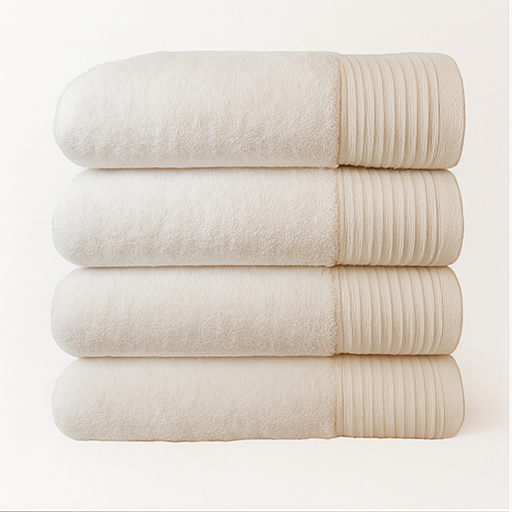 Hotel & Spa Grade 600GSM Bath Towel white Hotel-grade 600GSM bath towel 50x90 cm, 100% cotton plush, absorbent and built for frequent washing white
