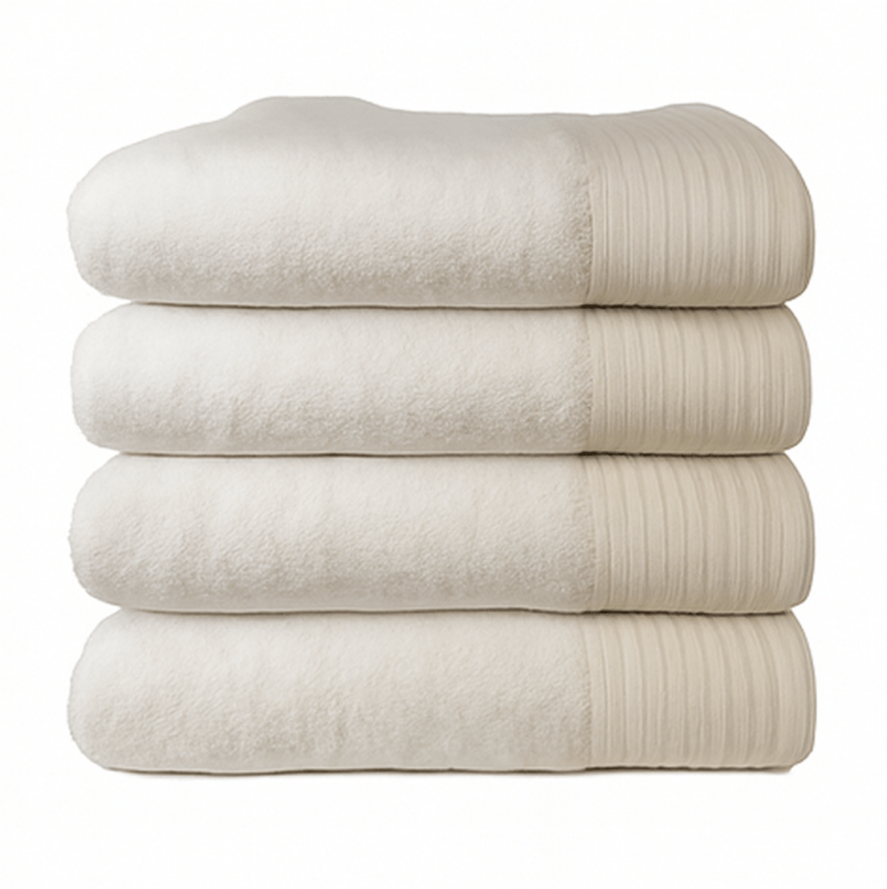 4-Piece Cotton Towel Set - 600GSM 100% cotton