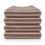 Durable plush 100% cotton towel 600GSM, large 50x90 cm retains softness wash after wash
