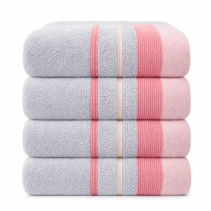 IZORRA 100% cotton bath towel 75x150 cm 600GSM - folded hero shot