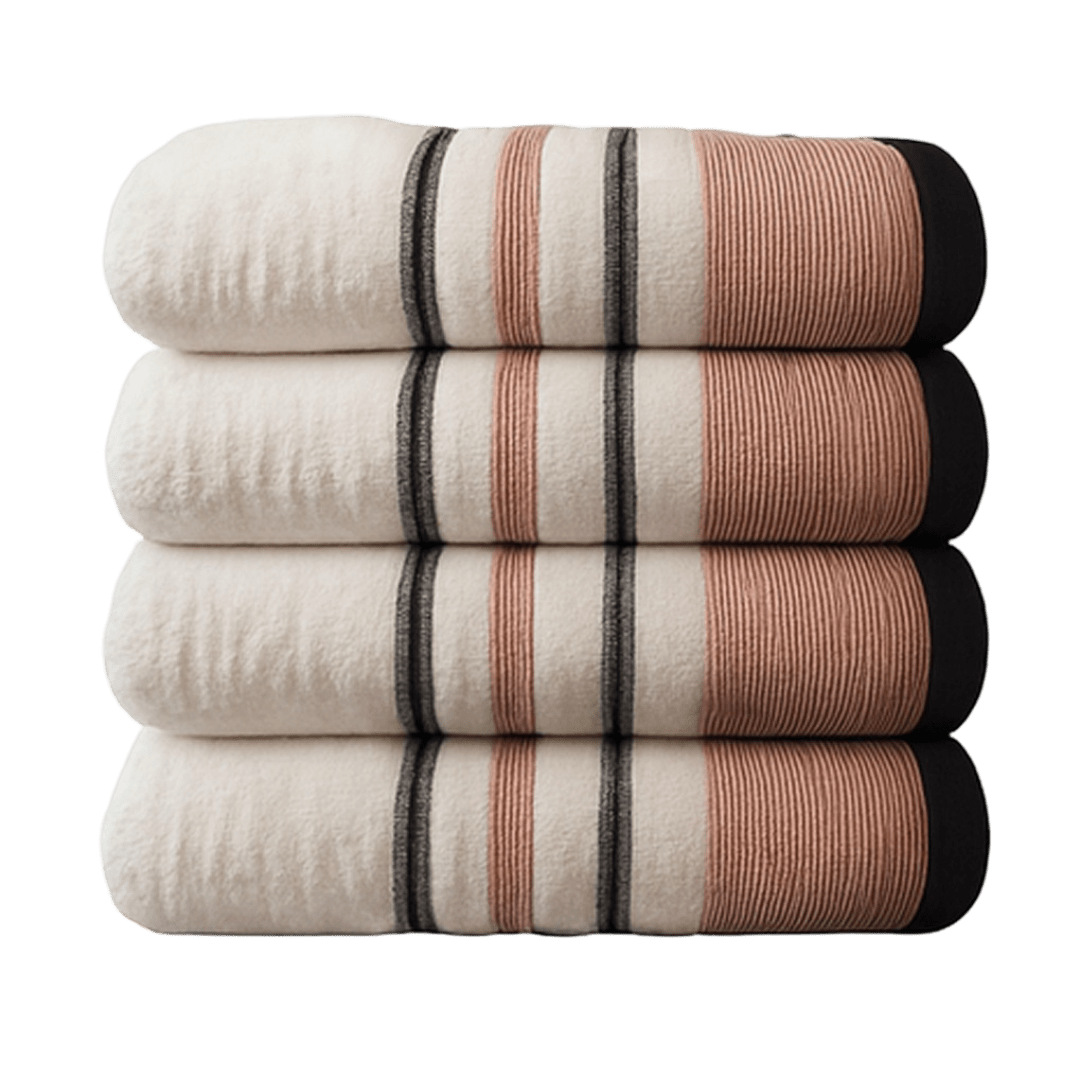 6-Piece Cotton Towel Set - 600GSM 100% cotton
