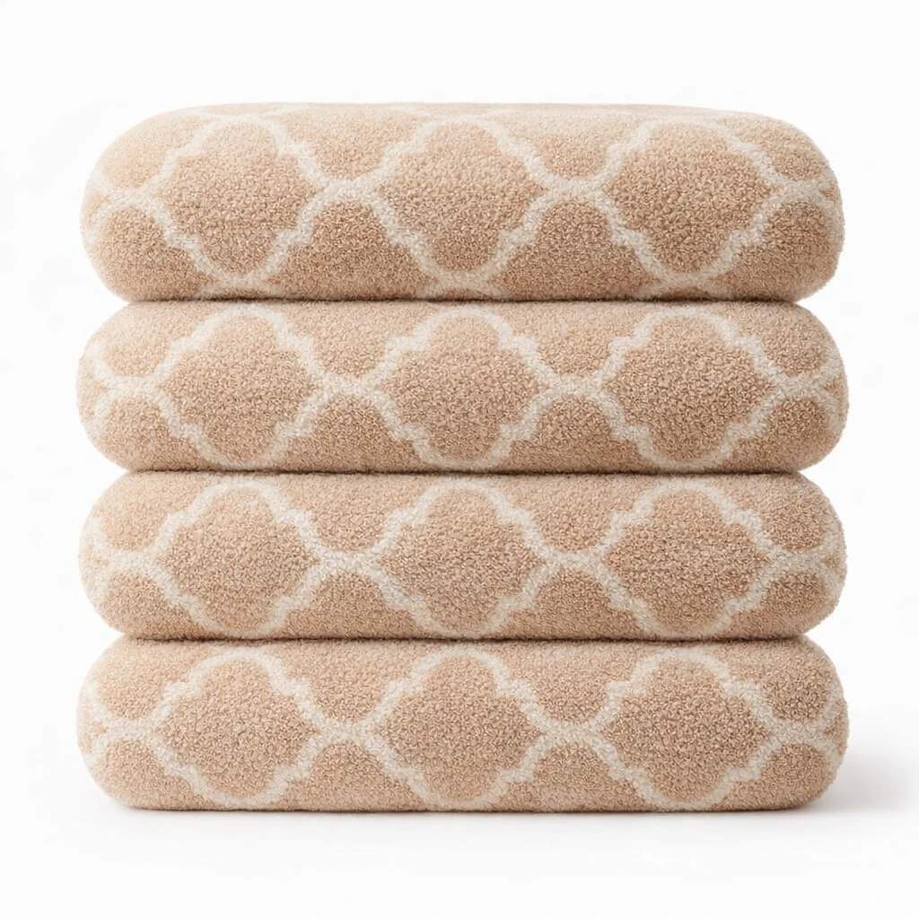 IZORRA 100% cotton bath towel 75x150 cm 600GSM — folded hero shot