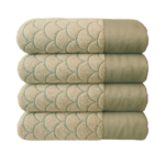 IZORRA 100% cotton bath towel 75x150 cm 600GSM - folded hero shot