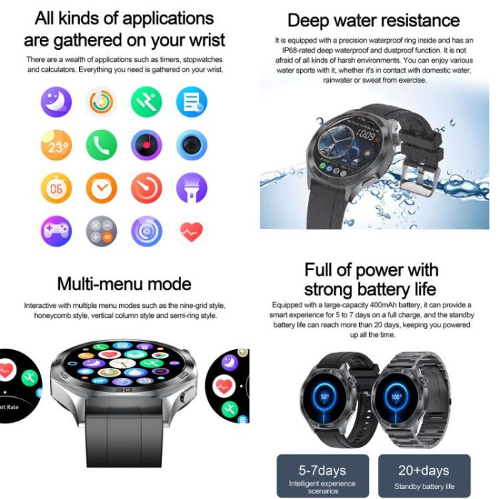 AK83 BT Call Smart Watch, Support Blood Pressure / Heart Rate / Sports Health Monitoring Fitness Tracker - Image 10