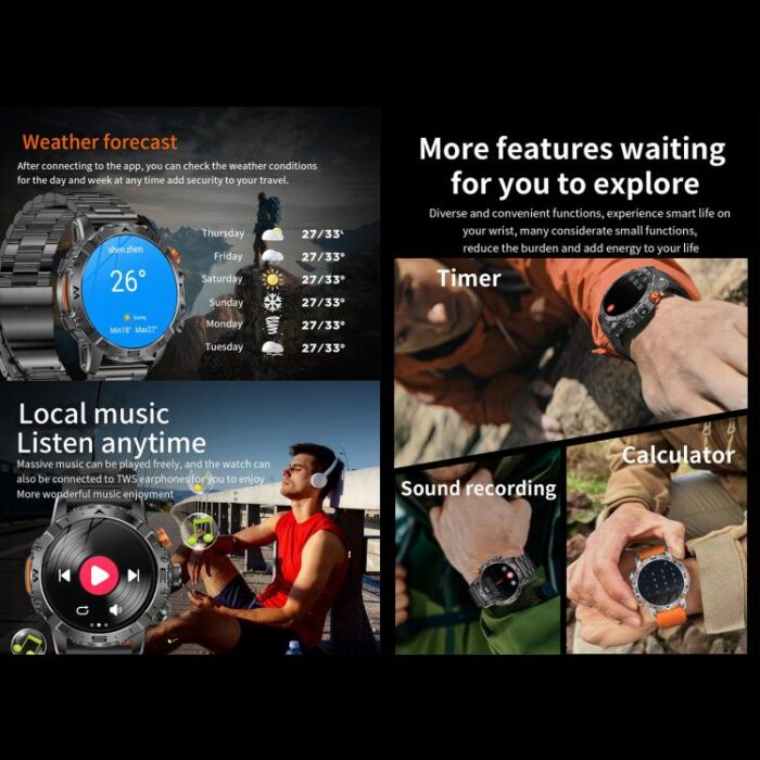 BH11 4G LTE Android 8.1 Smart Watch, 2GB+16GB, Unisoc 8541 Quad Core, Support Heart Rate / Blood Oxygen - Image 16
