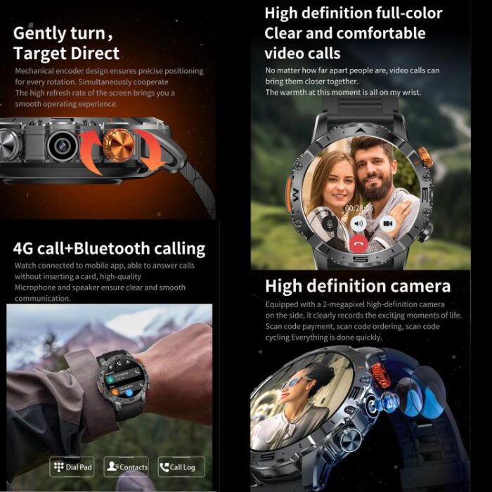 BH11 4G LTE Android 8.1 Smart Watch, 2GB+16GB, Unisoc 8541 Quad Core, Support Heart Rate / Blood Oxygen - Image 7