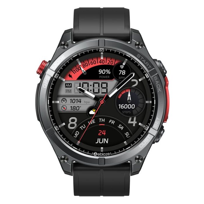 Zeblaze Stratos 4 Rugged Outdoor GPS Smart Watch 1.43 inch Screen 5 ATM & IP69K - Image 2