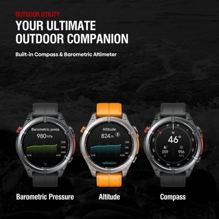 Zeblaze Stratos 4 Rugged Outdoor GPS Smart Watch 1.43 inch Screen 5 ATM & IP69K - Image 10