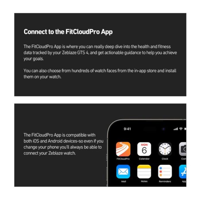Zeblaze TS 4 1.94 inch AMOLED Screen IP68 Waterproof Sports Fitness Smart Watch - Image 13