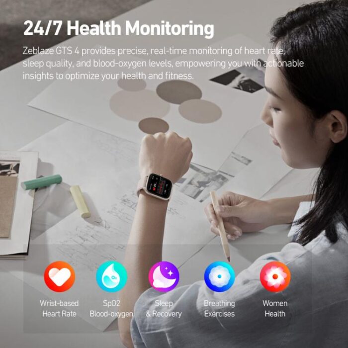 Zeblaze TS 4 1.94 inch AMOLED Screen IP68 Waterproof Sports Fitness Smart Watch - Image 7