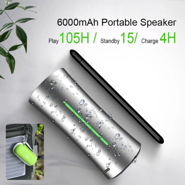 EWA A115 Portable Metal Bluetooth Speaker 105H Power - Image 5