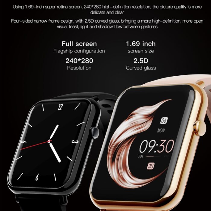 Q19 Pro IP67 Waterproof 1.69 inch Smartwatch - Image 6