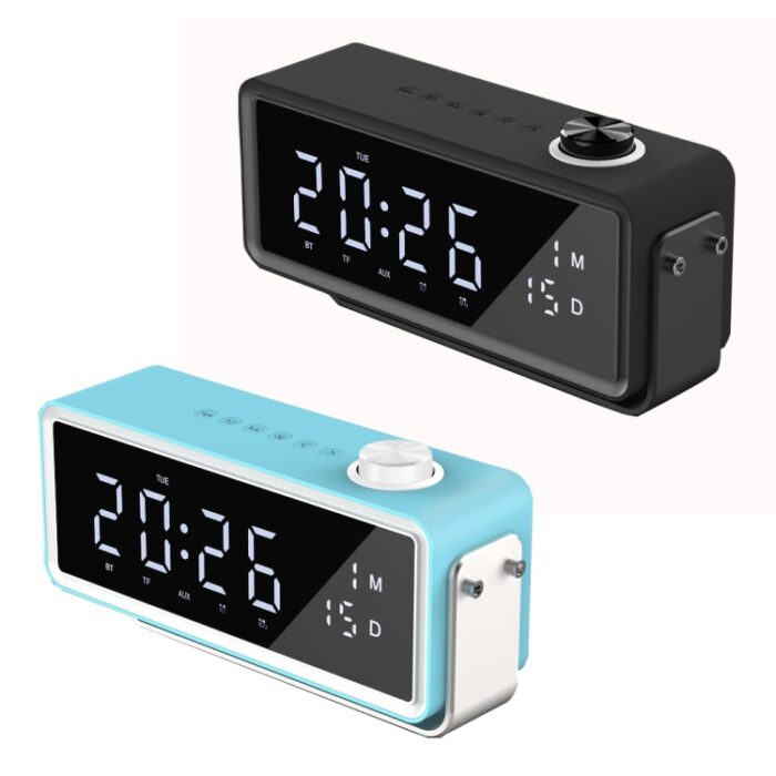 AEC K5 Alarm Clock Bluetooth Speakers with LED - Image 2