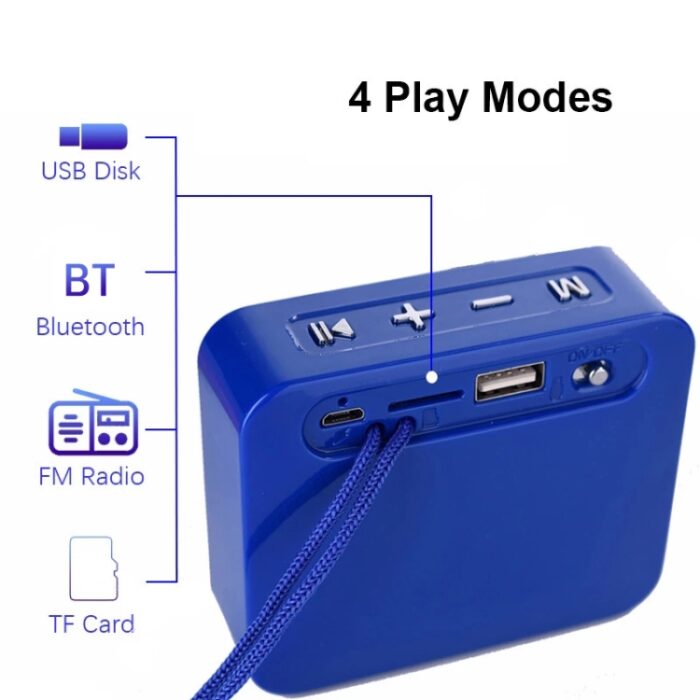 T&G TG166 Color Portable Wireless Bluetooth Small Speaker... - Image 4