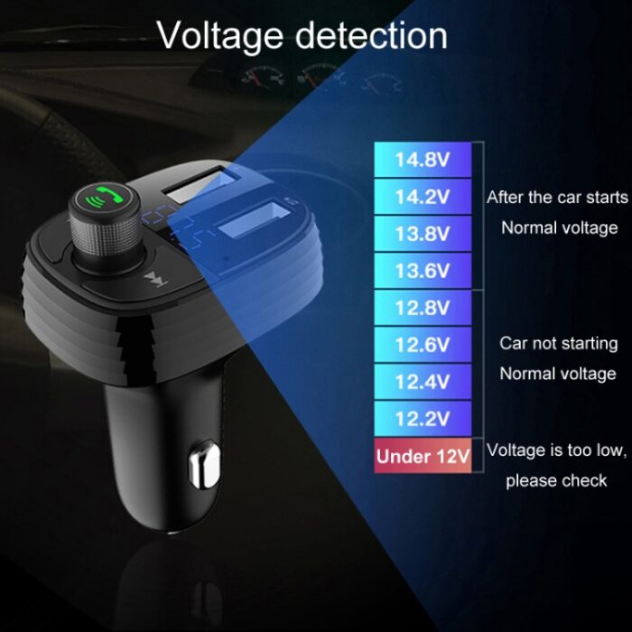 Car Bluetooth Fast Charger Receiver Auto One To Two Charg... - Image 12