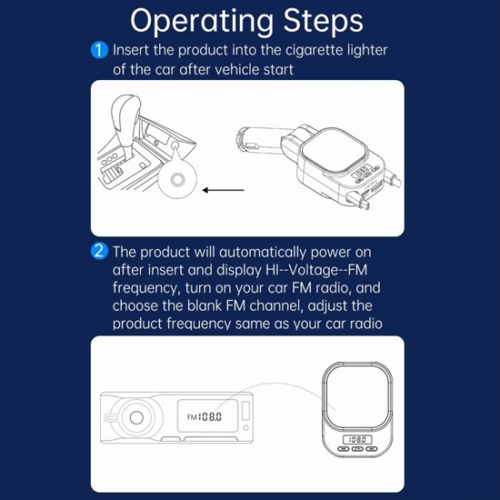 Dual Retractable Cable Car Charger Automobile Bluetooth M... - Image 14