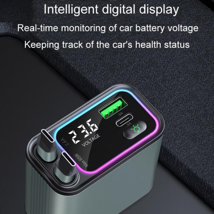 Dual Retractable Cable Auto Stowage Running Ambient Light... - Image 5