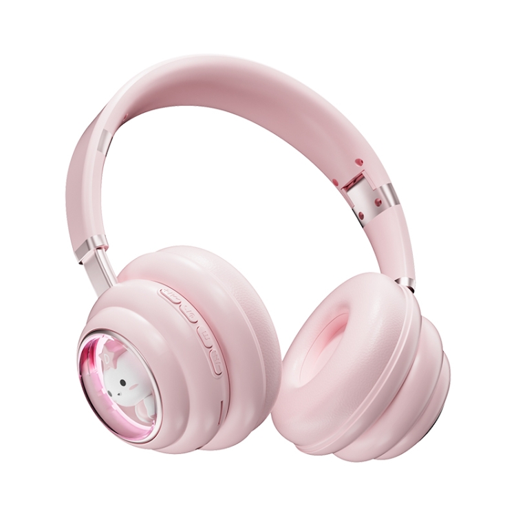 KE-30 RGB Kids Wireless Bluetooth Headphones with Cable and Mic