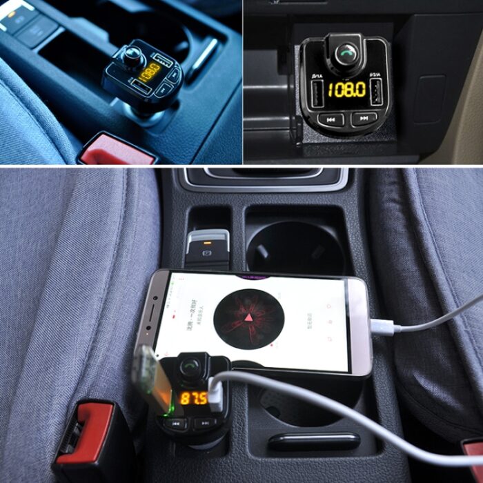Bluetooth FM Transmitter Car Kit with Dual USB 3.1A Charger - Image 11