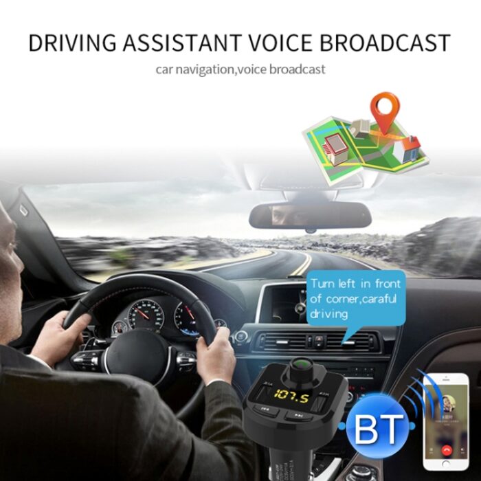 Bluetooth FM Transmitter Car Kit with Dual USB 3.1A Charger - Image 6