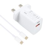 20W USB-C and USB Charger with 100W USB-C Cable, UK Plug - Image 2