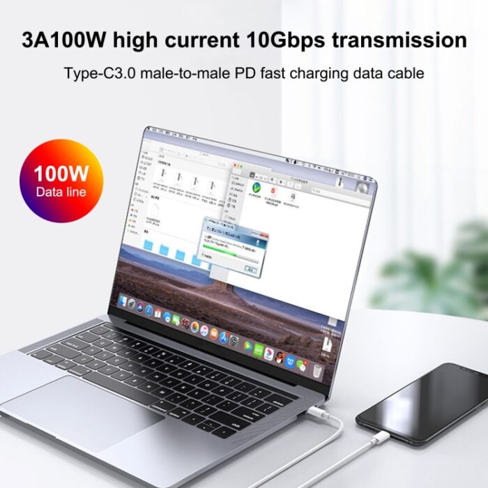 20W USB-C and USB Charger with 100W USB-C Cable, UK Plug - Image 6