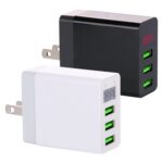 3-Port USB Travel Charger with LED Voltage Display, UK Plug - Image 2