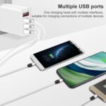 3-Port USB Travel Charger with LED Voltage Display, UK Plug - Image 4