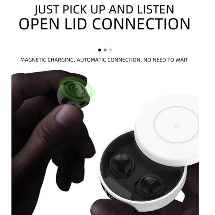 X6WS Mini Noise Reduction Wireless Earbuds with LED Display Case - Image 4