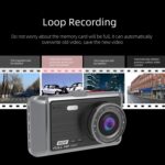 Anytek A60 Car 4 inch IPS Screen HD 1080P 170 Degree Wide Angle Dual Camera ADAS Driving Recorder - Image 6