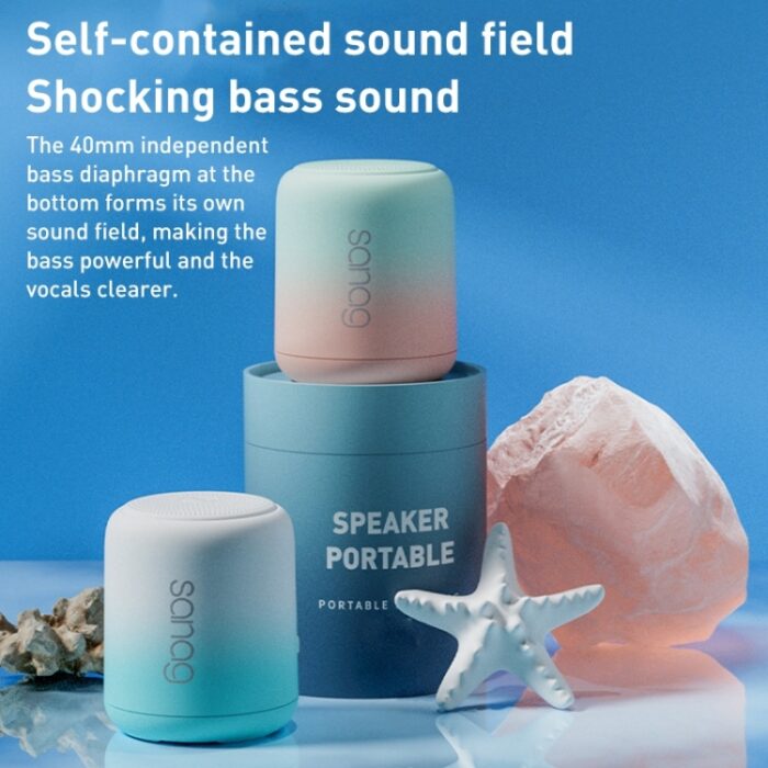 Sanag X6S Outdoor Mini Bluetooth Speaker, IPX5, 18h Battery, FM - Image 2