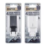 REMAX RP-U43 3.4A 4-Port USB Charger, UK Plug - Image 3