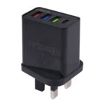 AR-2025 4-Port USB-C PD 20W and QC3.0 Wall Charger, UK Plug - Image 4
