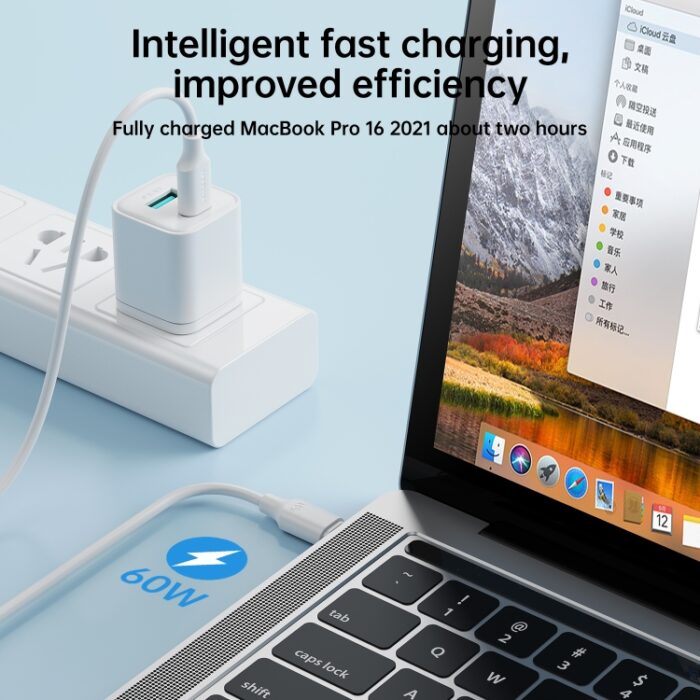 JOYROOM 60W USB-C to USB-C Fast Charging Cable 1m (S-CC060A9) - Image 3