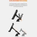 Ulefone Suction Cup Car Phone Holder with Telescopic Arm for Rugged Phones - Image 5