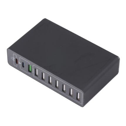65W 10-in-1 USB and PD Smart Fast Charger, QC3.0, UK Plug
