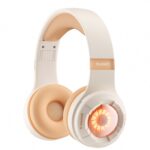 KE25 RGB Light Wireless Bluetooth Headphones with Mic and 3.5 mm Jack