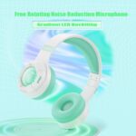 KE25 RGB Light Wireless Bluetooth Headphones with Mic and 3.5 mm Jack - Image 5
