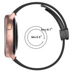 Universal Folding Buckle Silicone Watch Strap, 20mm / 22mm - Image 5