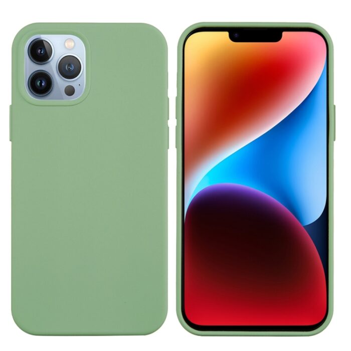 Solid Color Silicone Phone Case, For iPhone 15 Pro - Image 2