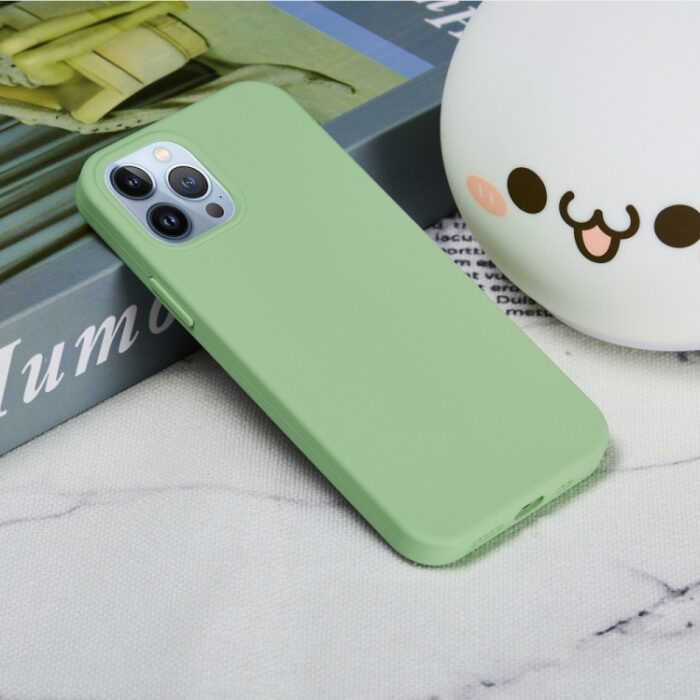 Solid Color Silicone Phone Case, For iPhone 15 Pro Max - Image 6