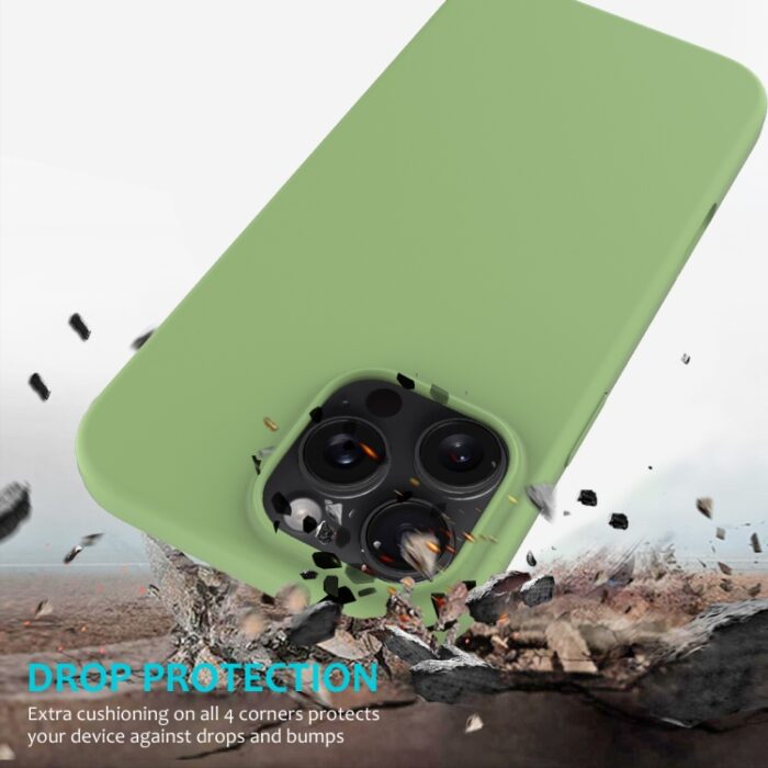 Solid Color Silicone Phone Case, For iPhone 16 Pro Max - Image 3