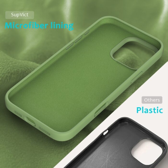 Solid Color Silicone Phone Case, For iPhone 16 Pro Max - Image 6