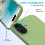 Solid Color Silicone Phone Case, For iPhone 16 Plus - Image 2