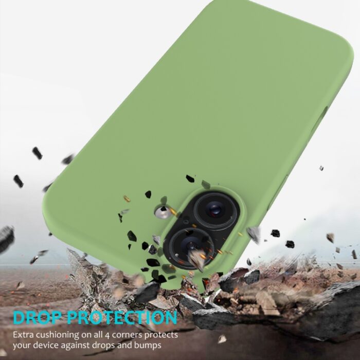 Solid Color Silicone Phone Case, For iPhone 16 Plus - Image 3