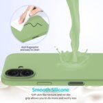 Solid Color Silicone Phone Case, For iPhone 16 Plus - Image 4