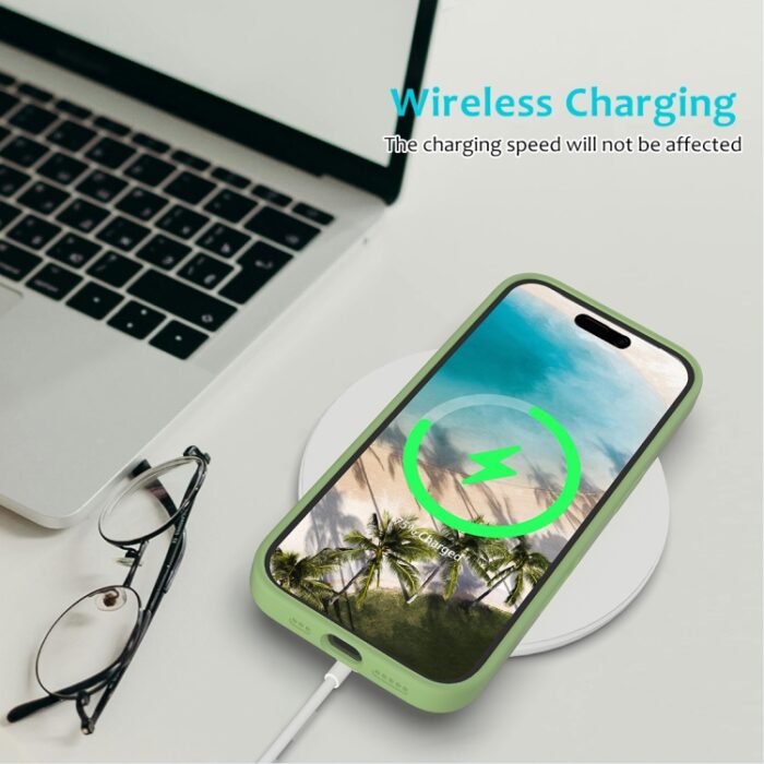 Solid Color Silicone Phone Case, For iPhone 16 Plus - Image 5